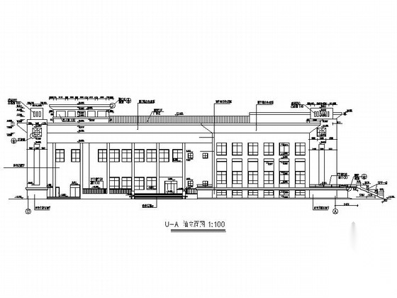[新疆]2层框架结构大学小礼堂建筑设计施工图cad施工图下载【ID:165948161】