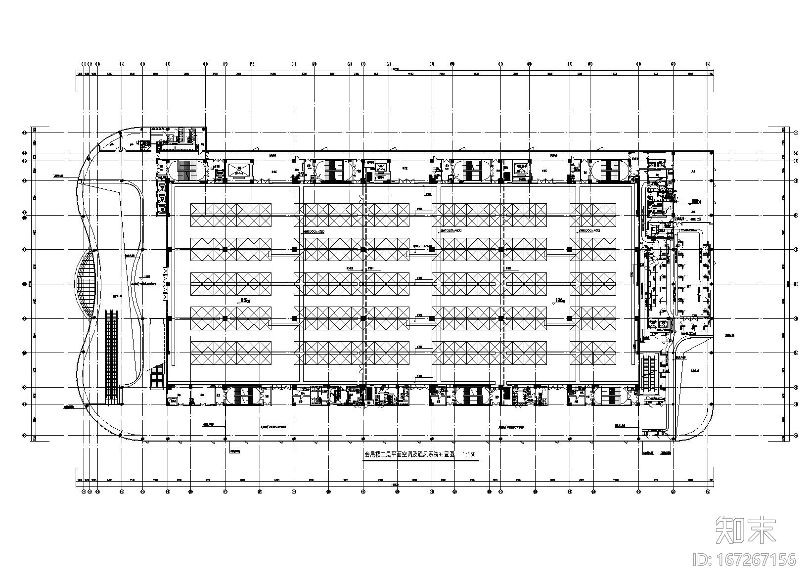 长风商业办公综合楼暖通施工图cad施工图下载【ID:167267156】