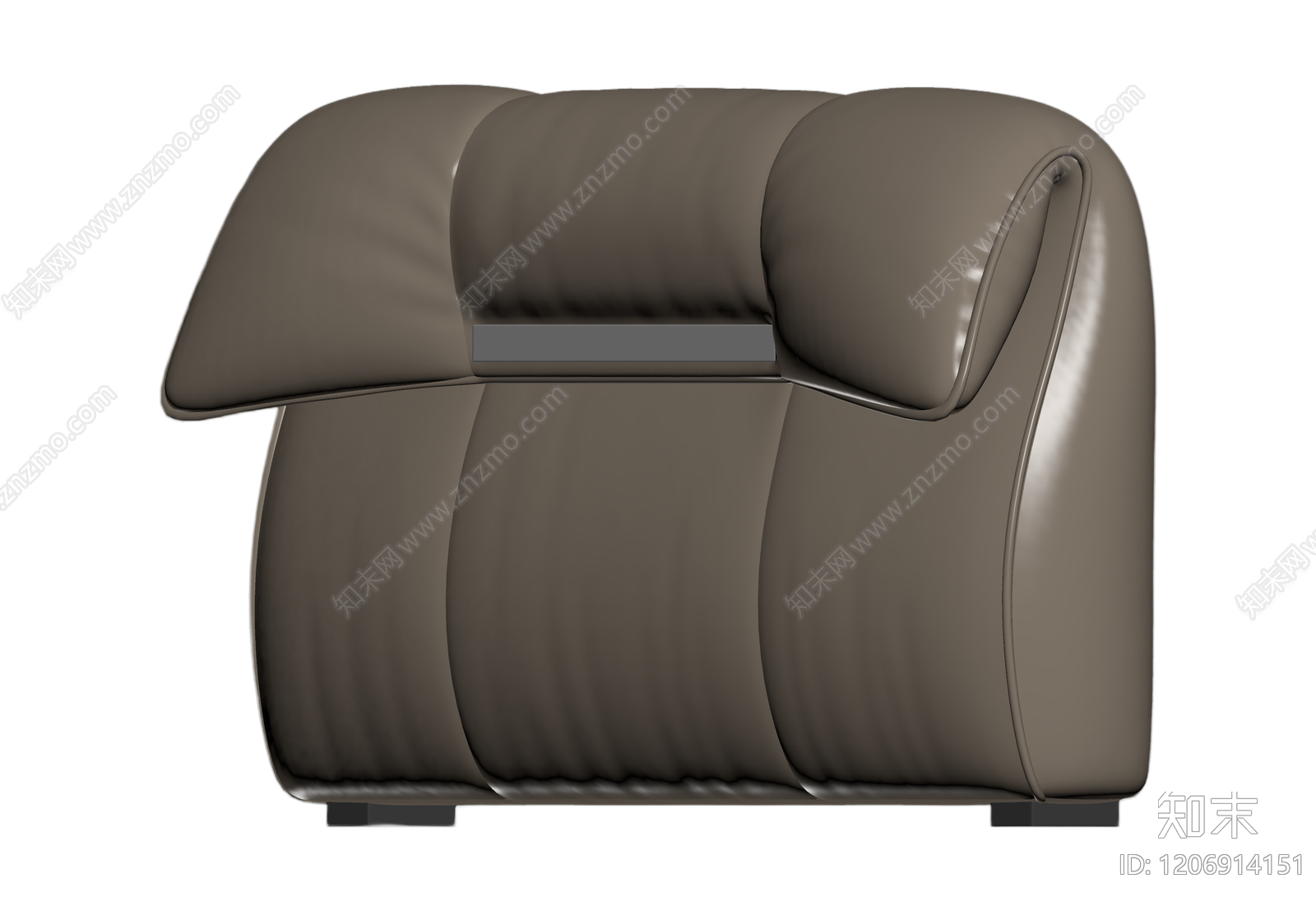 现代皮质沙发3D模型下载【ID:1206914151】