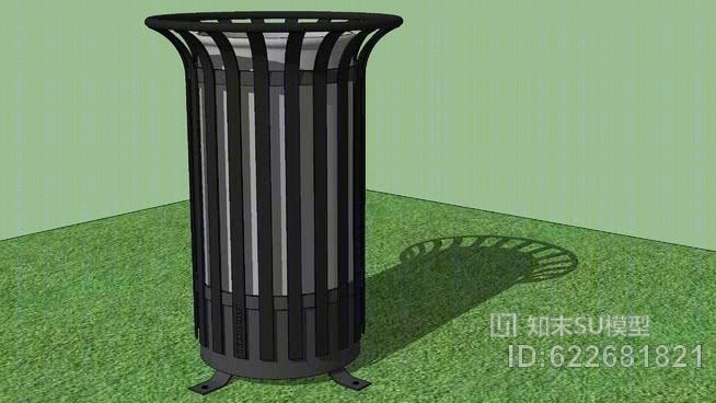 垃圾桶“垂直”SU模型下载【ID:622681821】