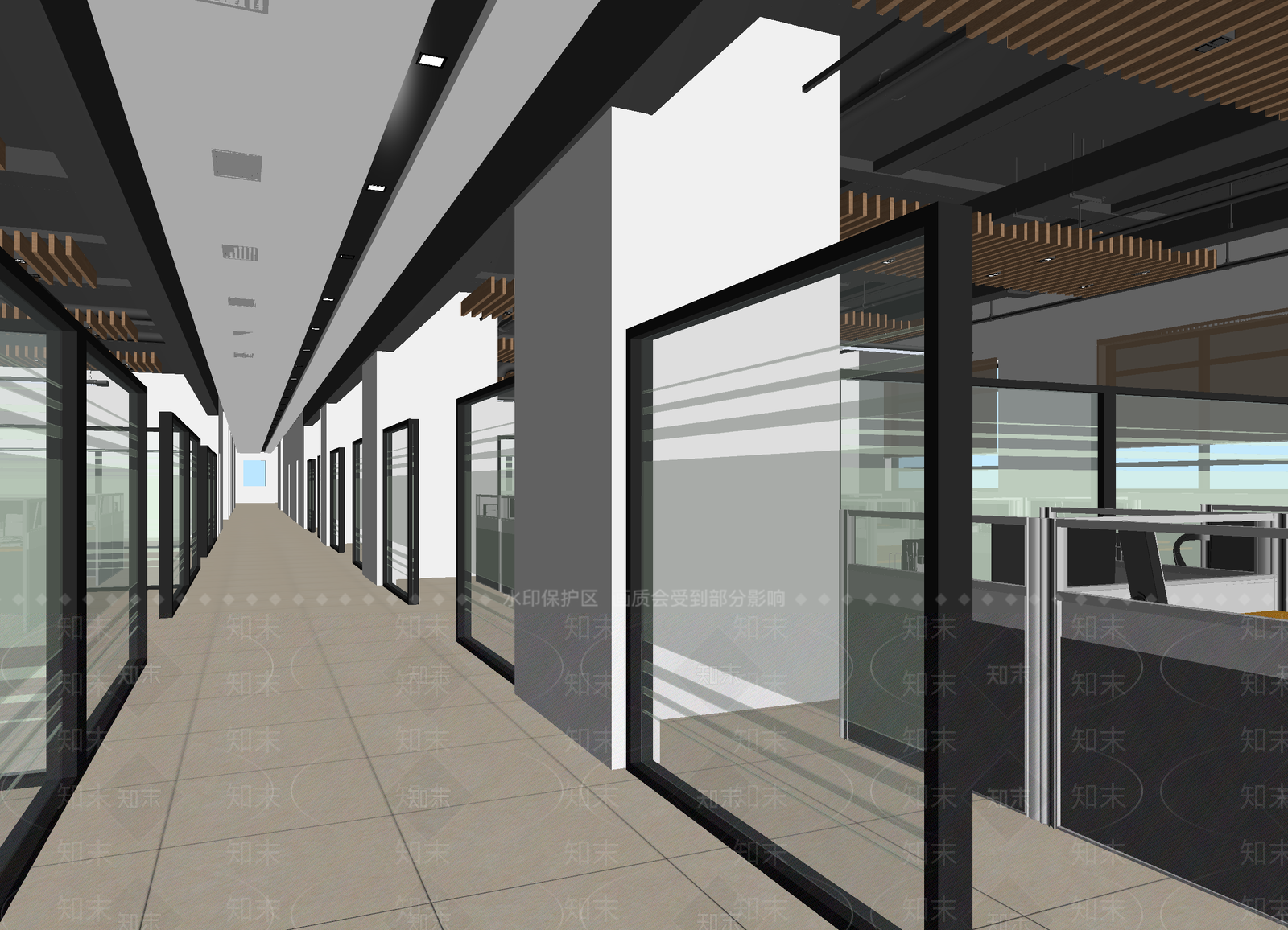 现代走廊3D模型下载【ID:1215042062】