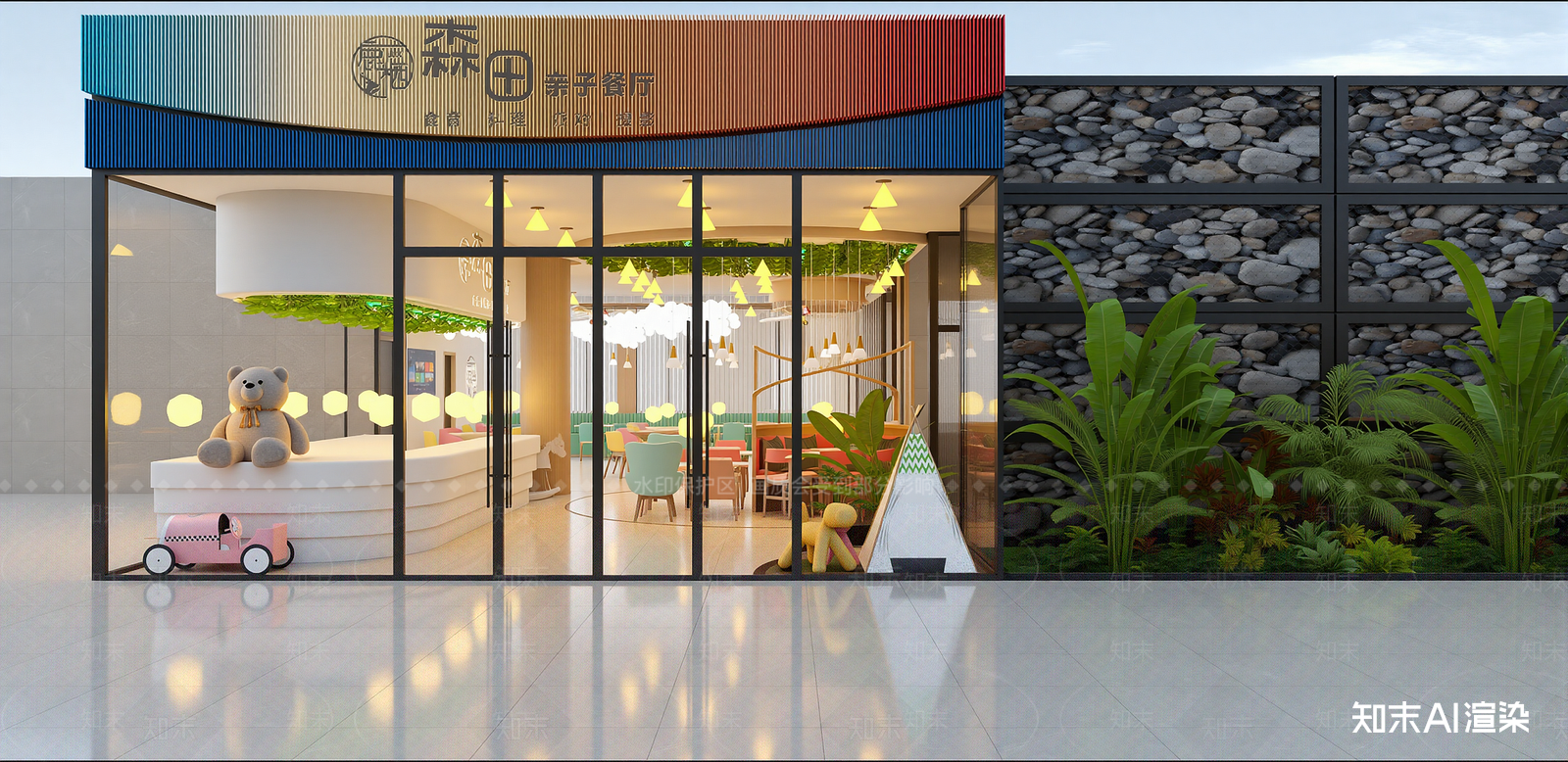 茶餐厅SU模型下载【ID:1215938320】