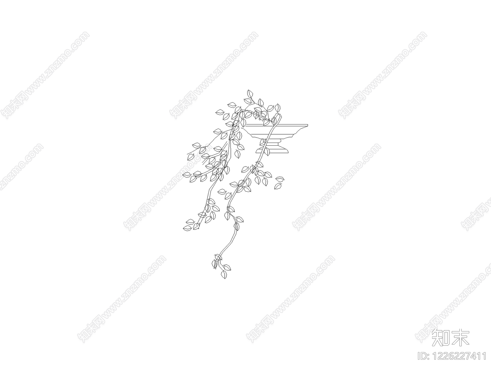 现代绿植CAD图纸