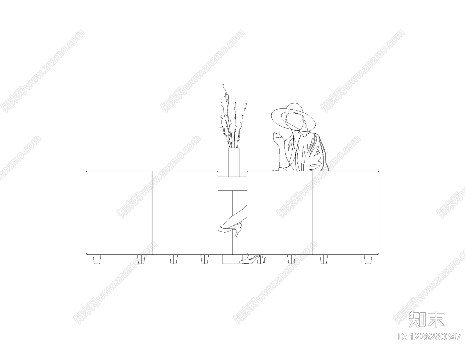 沙发CAD图纸