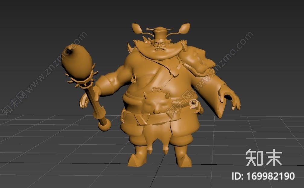 zhongkui_钟馗3d打印模型下载【ID:169982190】