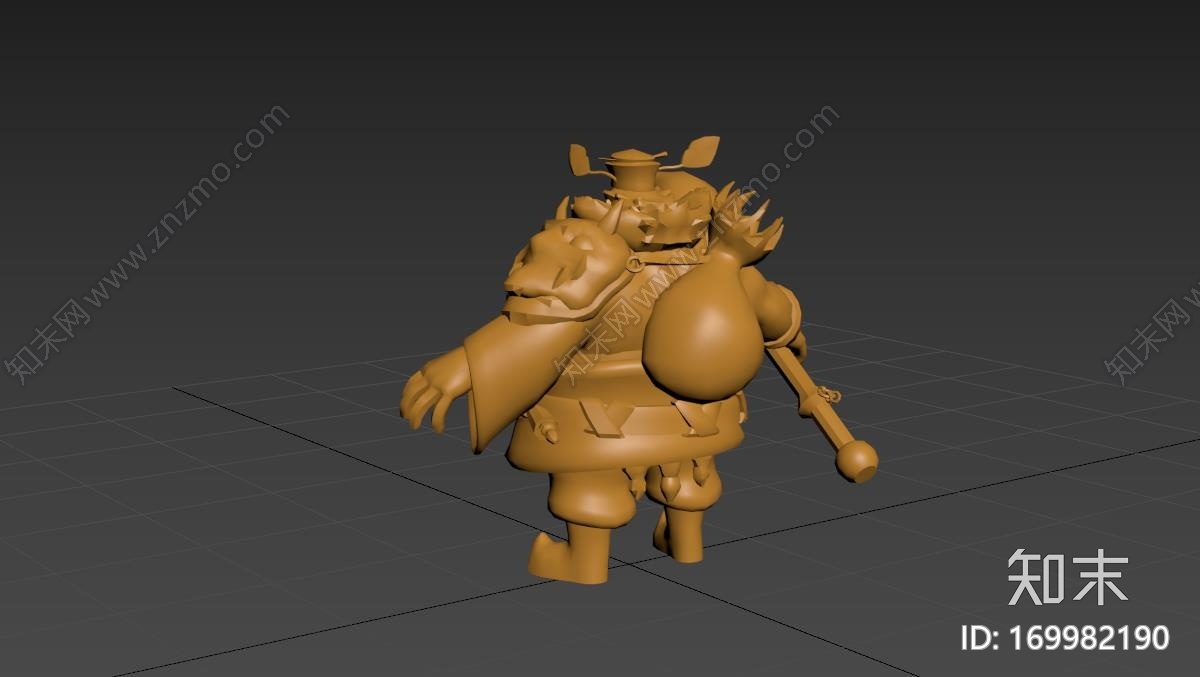 zhongkui_钟馗3d打印模型下载【ID:169982190】