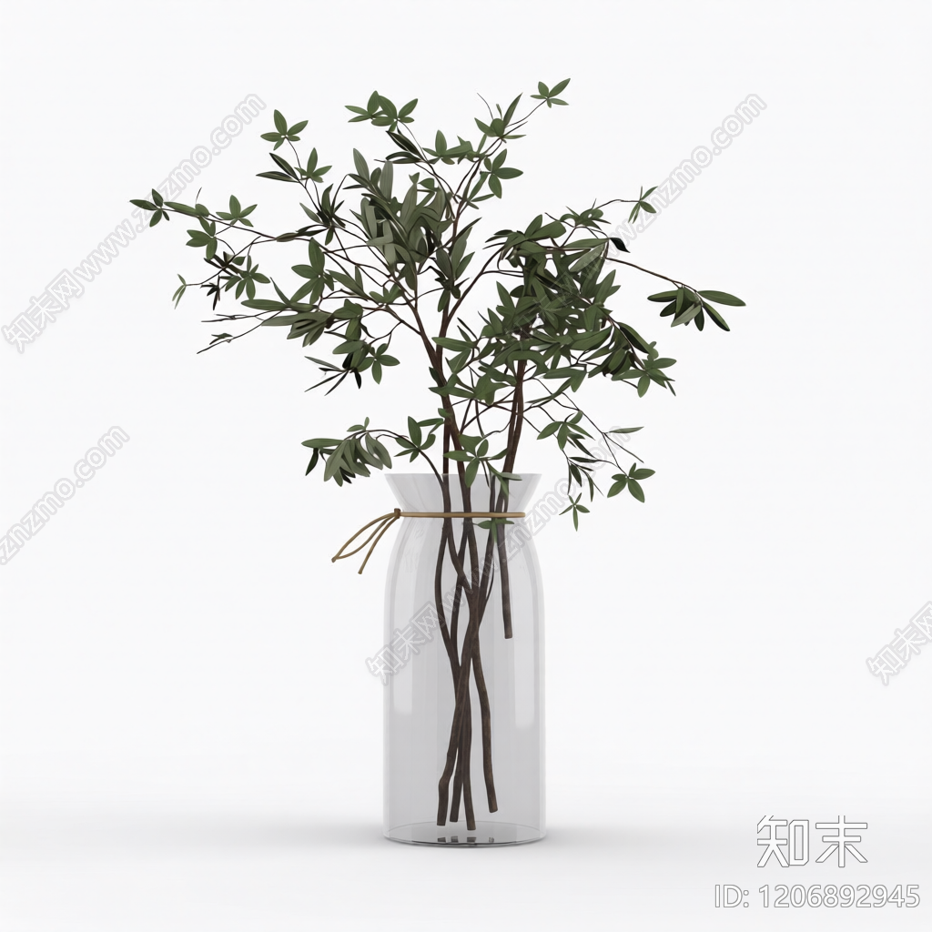 盆栽植物装饰3D模型下载【ID:1206892945】
