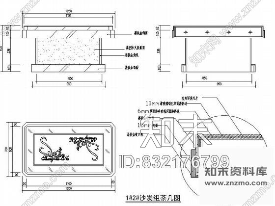 图块/节点KTV定制茶几详图cad施工图下载【ID:832176799】