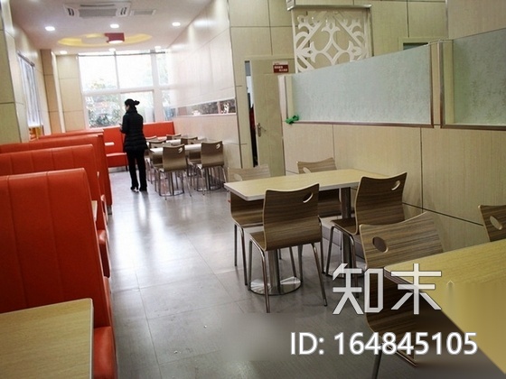 [厦门]某时尚快餐店室内装修施工图（含实景）cad施工图下载【ID:164845105】