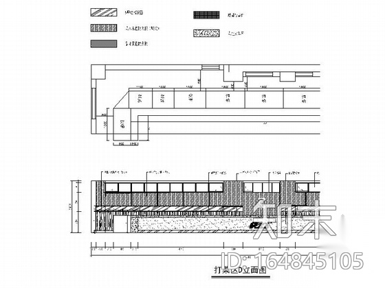 [厦门]某时尚快餐店室内装修施工图（含实景）cad施工图下载【ID:164845105】