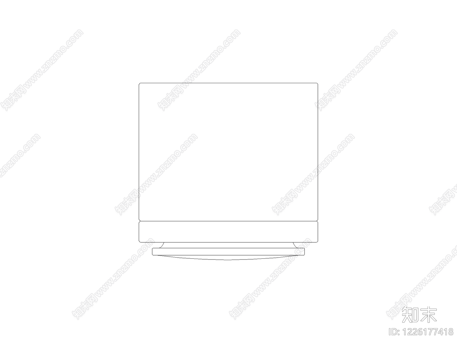 现代桌子CAD图纸