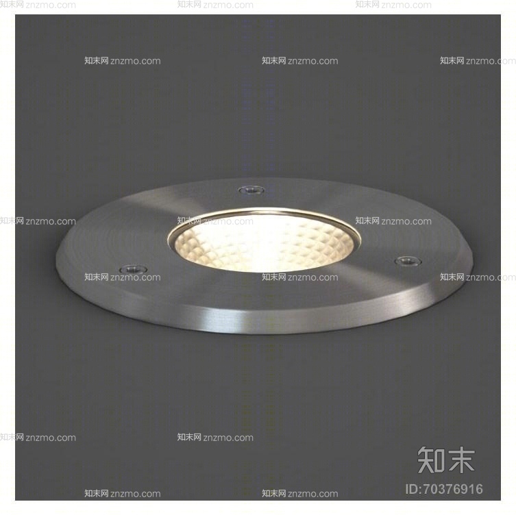 现代银色金属地灯3D模型下载【ID:70376916】