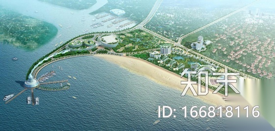 [北海]某国家旅游度假区方案设计初步（带效果图）cad施工图下载【ID:166818116】