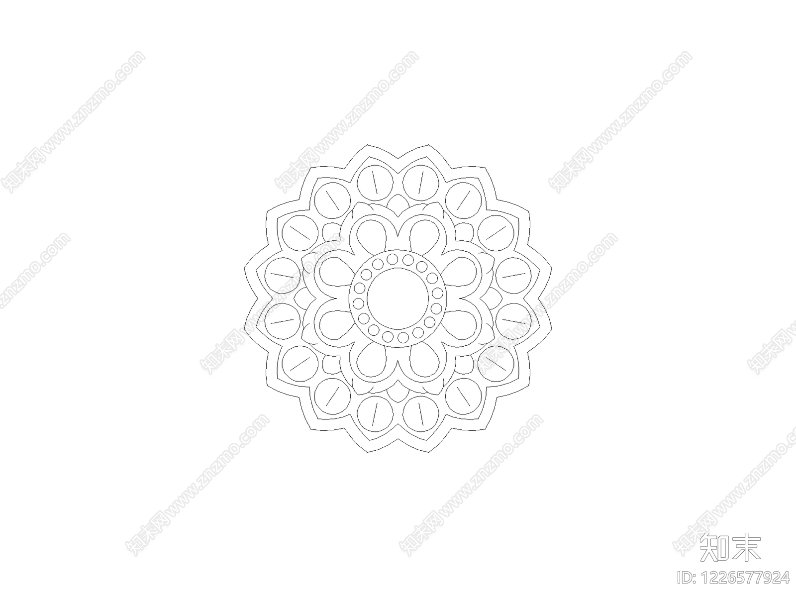 雕塑装饰构件cad施工图下载【ID:1226577924】