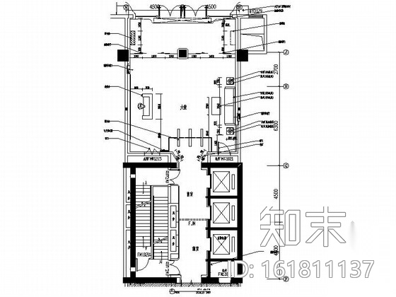 [长春]现代风格办公楼首层及标准层设计装修图施工图下载【ID:161811137】
