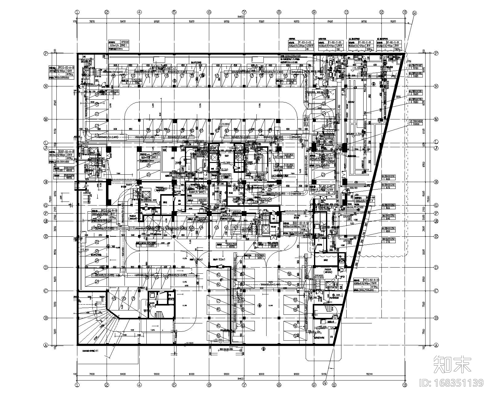 上海二十层酒店空调通风系统设计施工图施工图下载【ID:168351139】