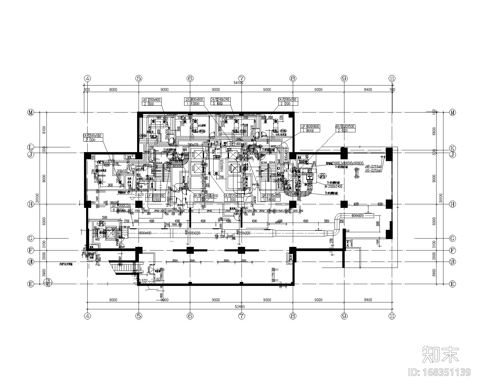 上海二十层酒店空调通风系统设计施工图施工图下载【ID:168351139】