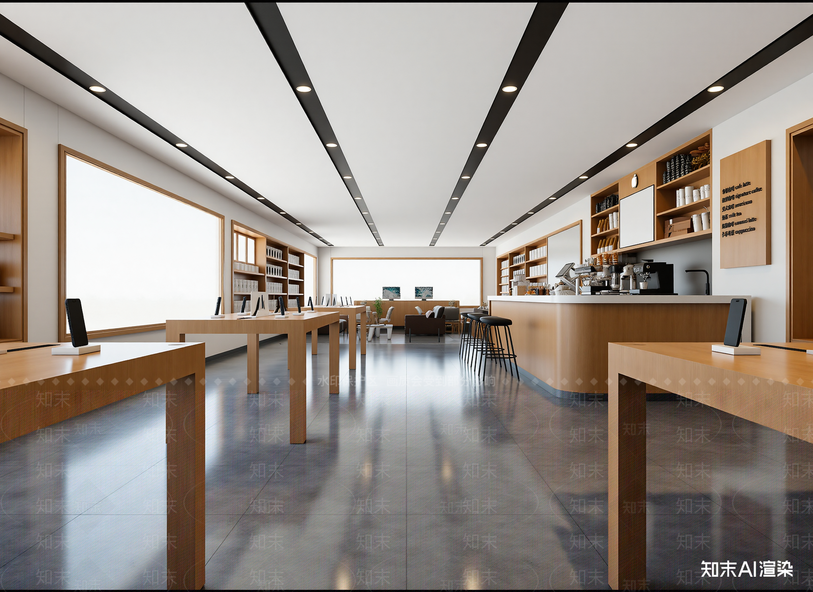 现代咖啡厅3D模型下载【ID:1214687669】
