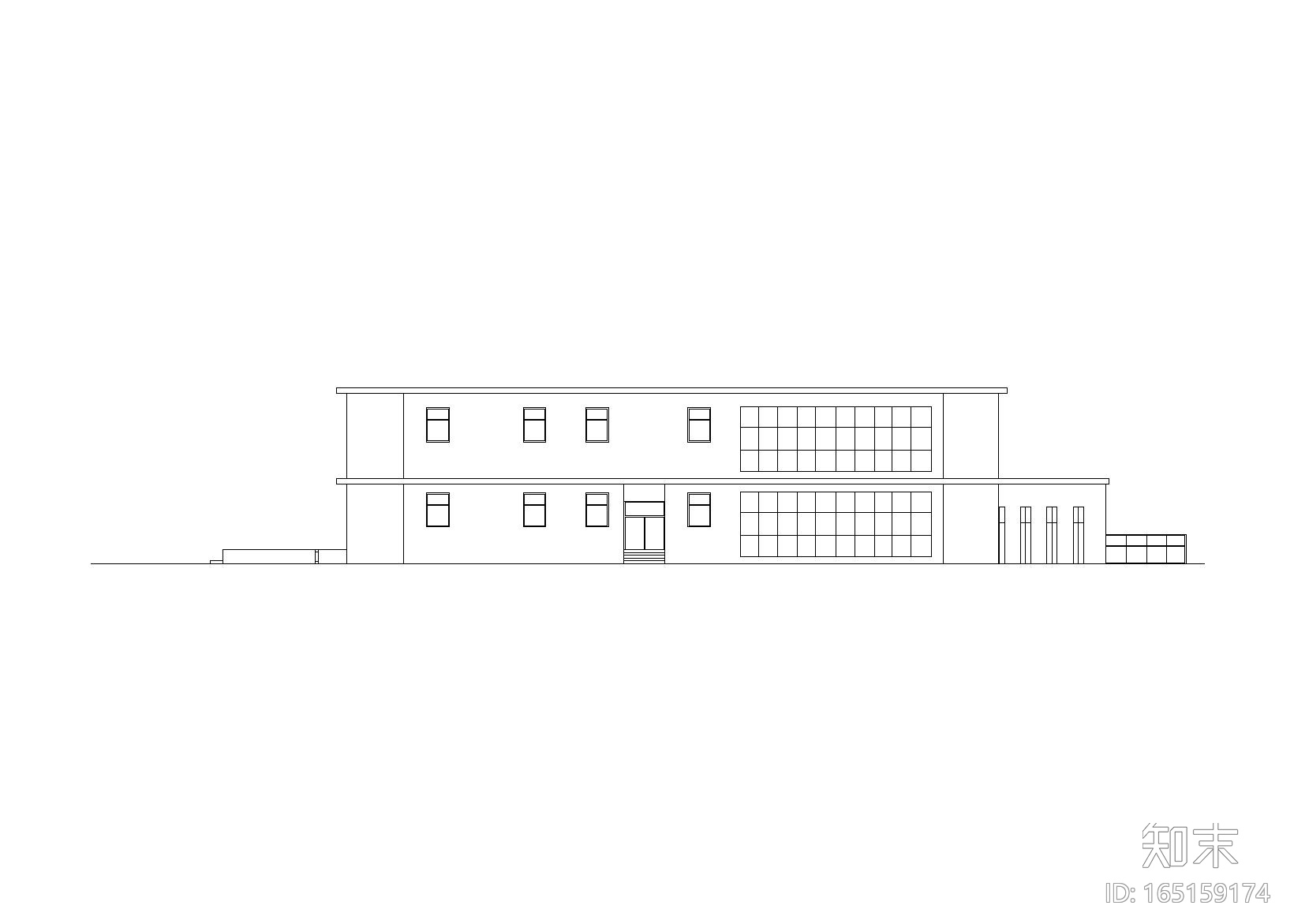 [学生作业]客运站设计建筑方案图（CAD）cad施工图下载【ID:165159174】