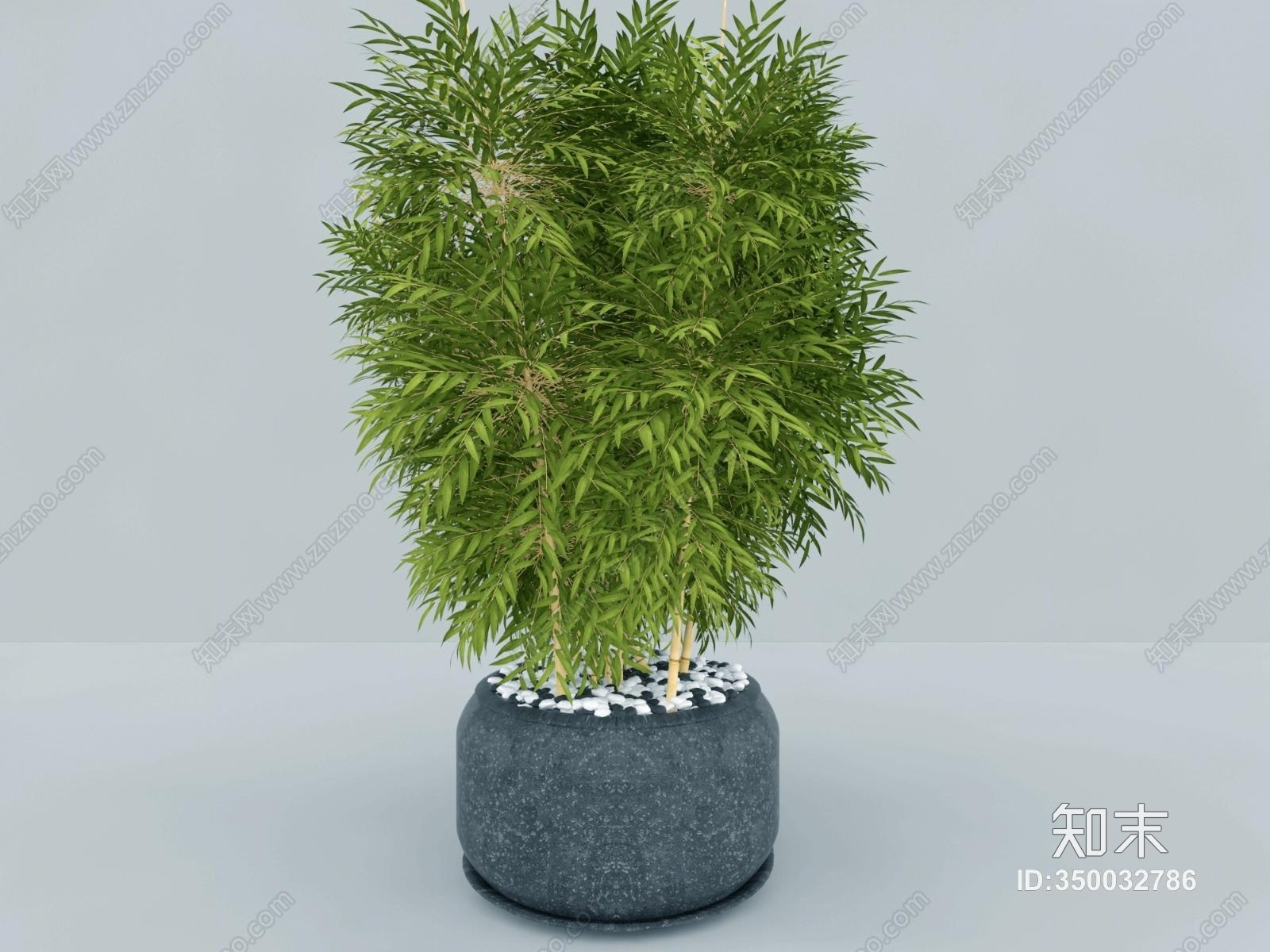 中式竹子3D模型下载【ID:350032786】