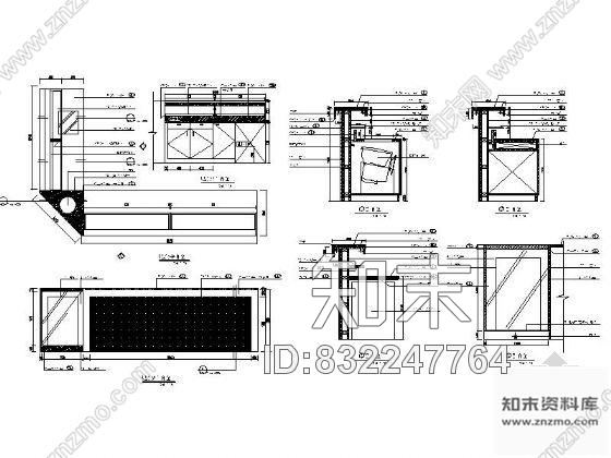 图块/节点中餐厅吧台详图施工图下载【ID:832247764】
