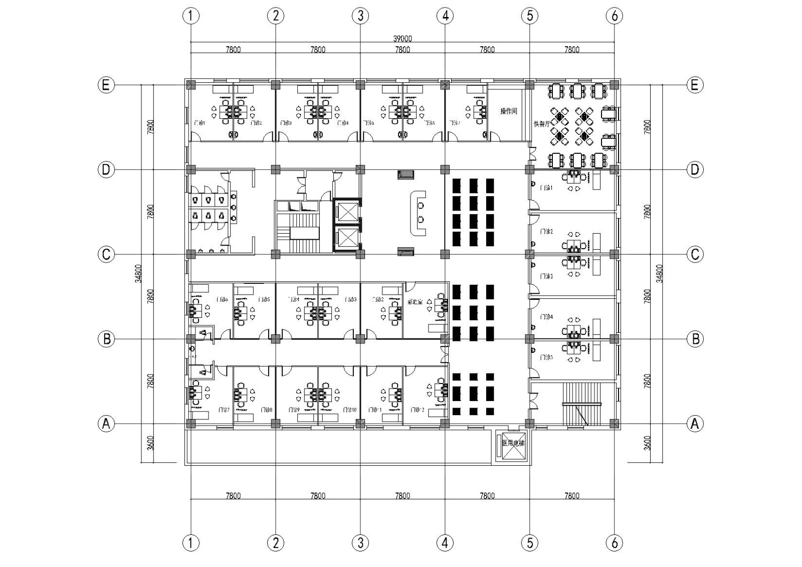 [辽宁]沈阳仁济妇婴医院工程施工图+效果图cad施工图下载【ID:160501112】