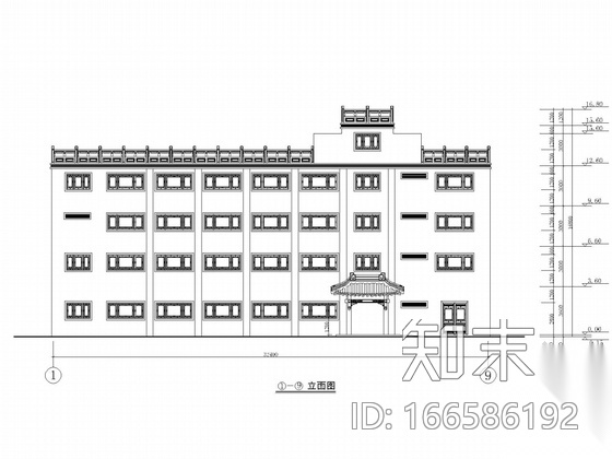 酒店宿舍砖混维修改造工程(含建施)cad施工图下载【ID:166586192】