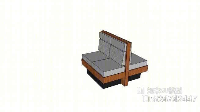 双展位（见配套单人摊位）SU模型下载【ID:524742447】