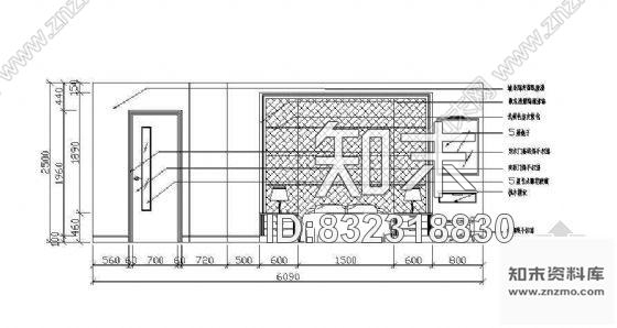 图块/节点床头墙面立面图块43cad施工图下载【ID:832318830】