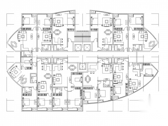 [广东]22层现代风格五星级酒店设计方案图（知名建筑设计...cad施工图下载【ID:166329159】