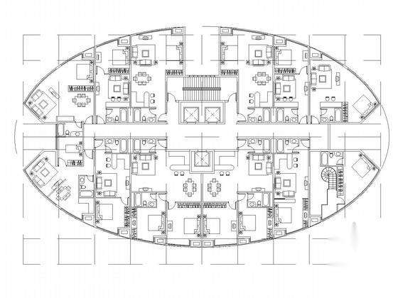 [广东]22层现代风格五星级酒店设计方案图（知名建筑设计...cad施工图下载【ID:166329159】