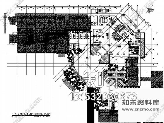 施工图厦门知名国际酒店一层大堂室内设计施工图施工图下载【ID:532030673】