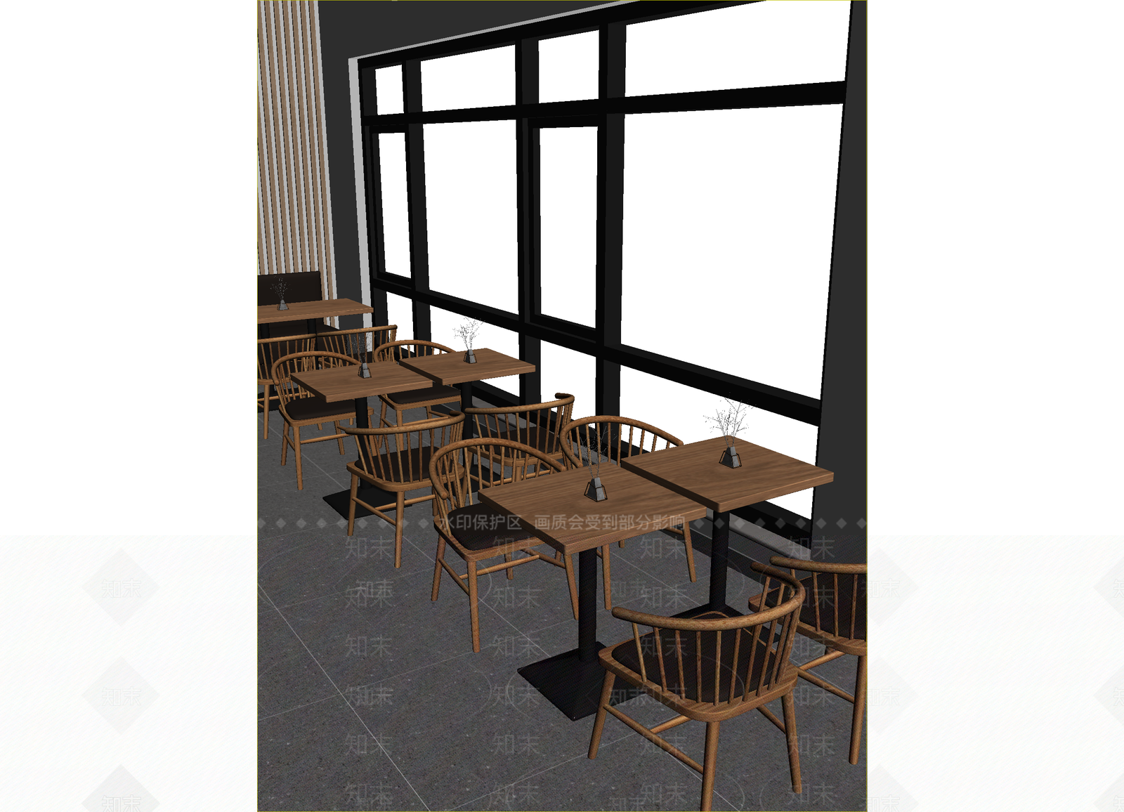 现代咖啡厅3D模型下载【ID:1214735627】