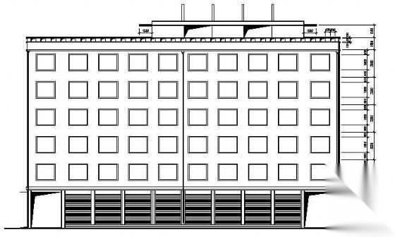 某市四层医院招待所建筑方案设计cad施工图下载【ID:149850188】