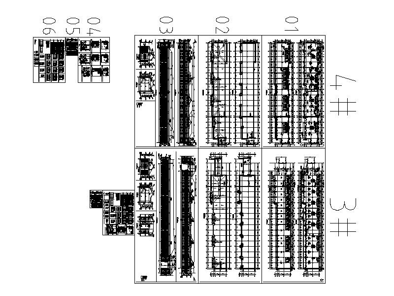 [福建]新古典风格住宅小区底层商业联排建筑施工图cad施工图下载【ID:151453187】