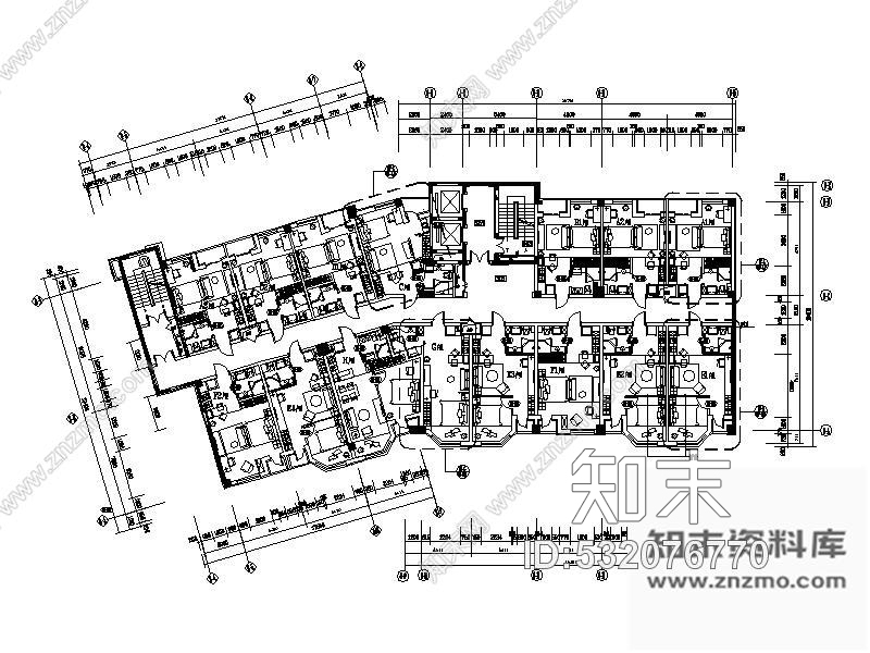 施工图某售楼处公寓样板间室内装修图含效果施工图下载【ID:532076770】