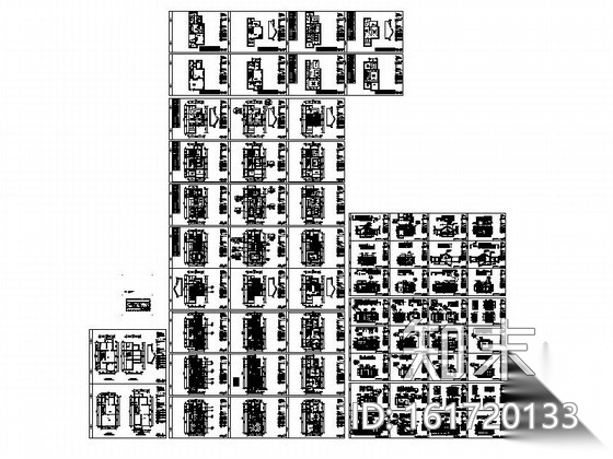 [浙江]某三层花园别墅奢华欧式装修图（含效果）cad施工图下载【ID:161720133】