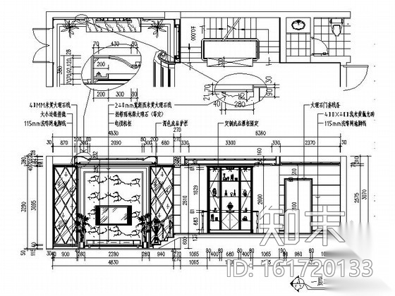 [浙江]某三层花园别墅奢华欧式装修图（含效果）cad施工图下载【ID:161720133】