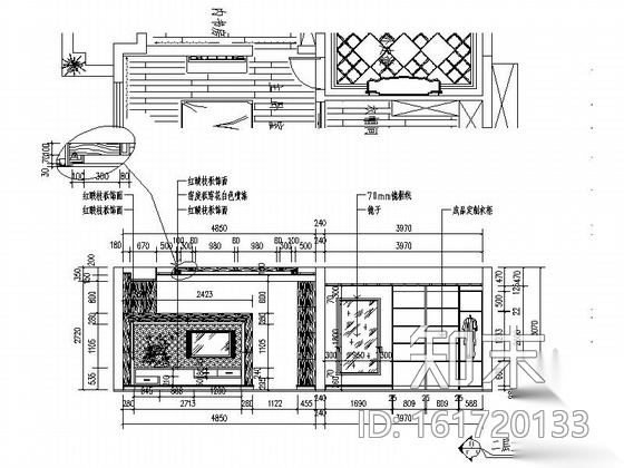 [浙江]某三层花园别墅奢华欧式装修图（含效果）cad施工图下载【ID:161720133】