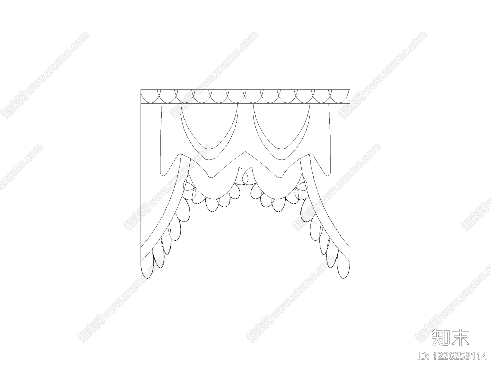 窗帘CAD图纸