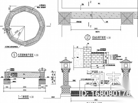 城市遗址公园园林景观工程施工图cad施工图下载【ID:168080176】