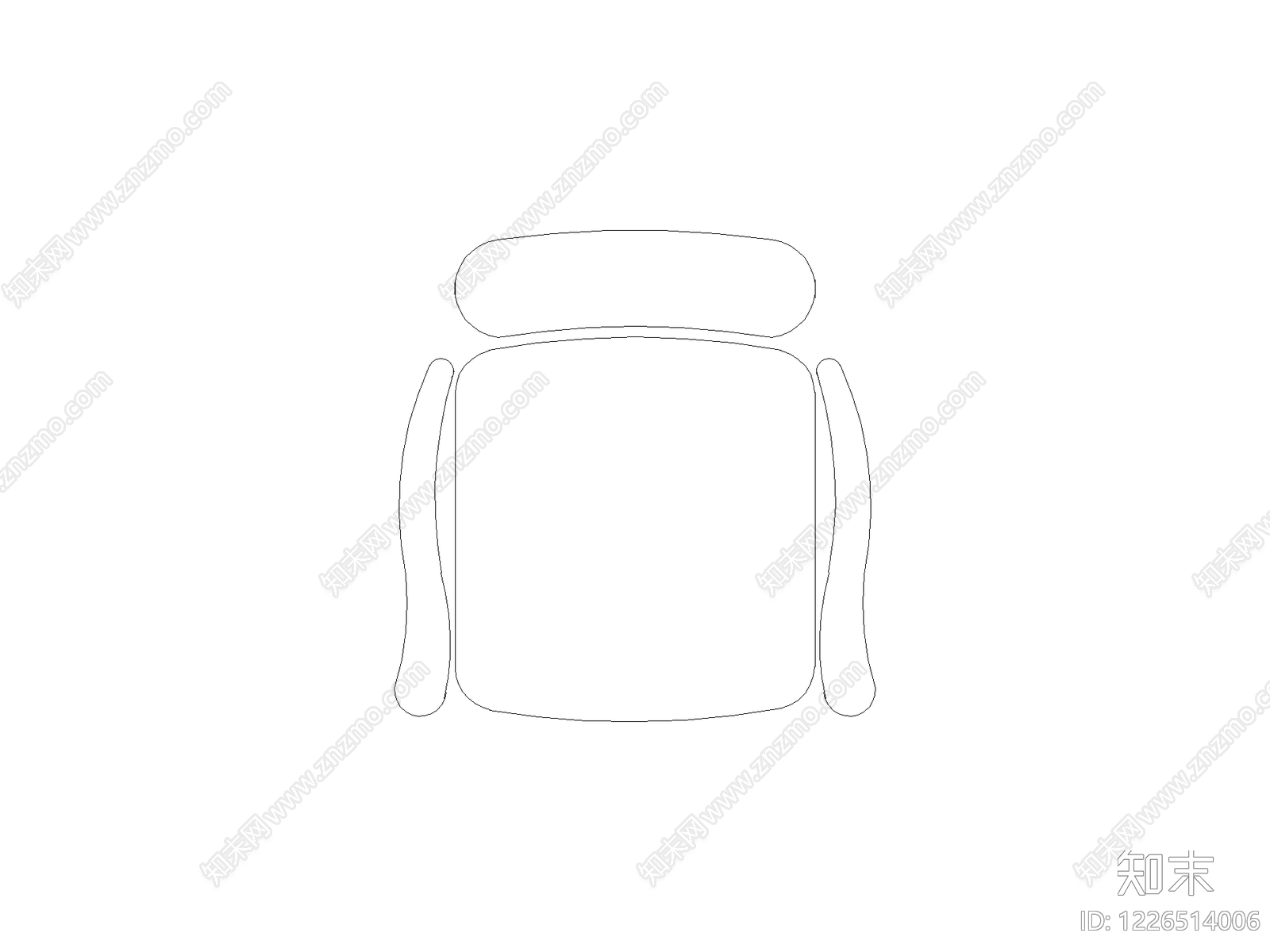 现代椅子CAD图纸