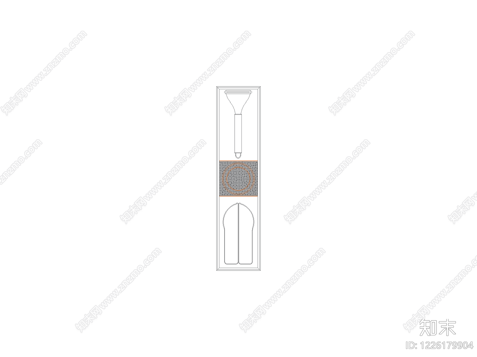 屏风隔断CAD图纸