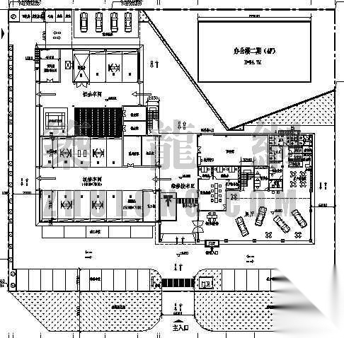 某钢结构车展及维修中心建筑设计方案施工图下载【ID:160720175】