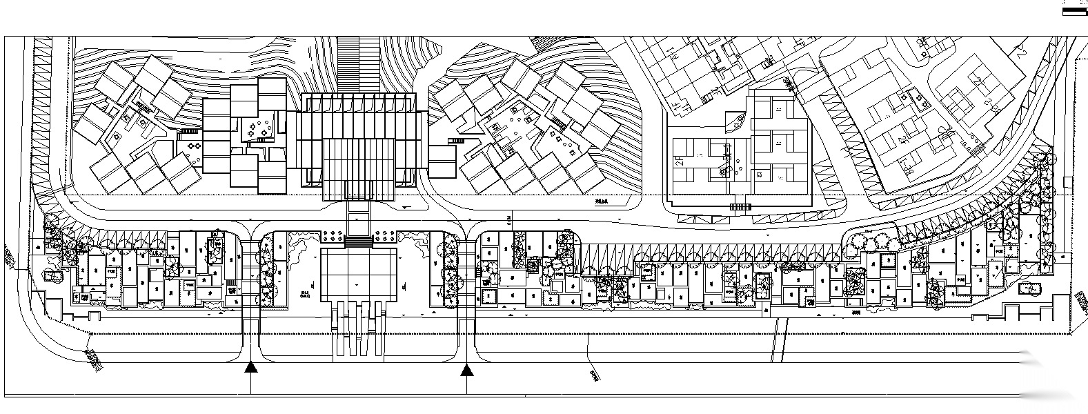 [内蒙古]青城居住区景观CAD施工图-土人cad施工图下载【ID:160714157】