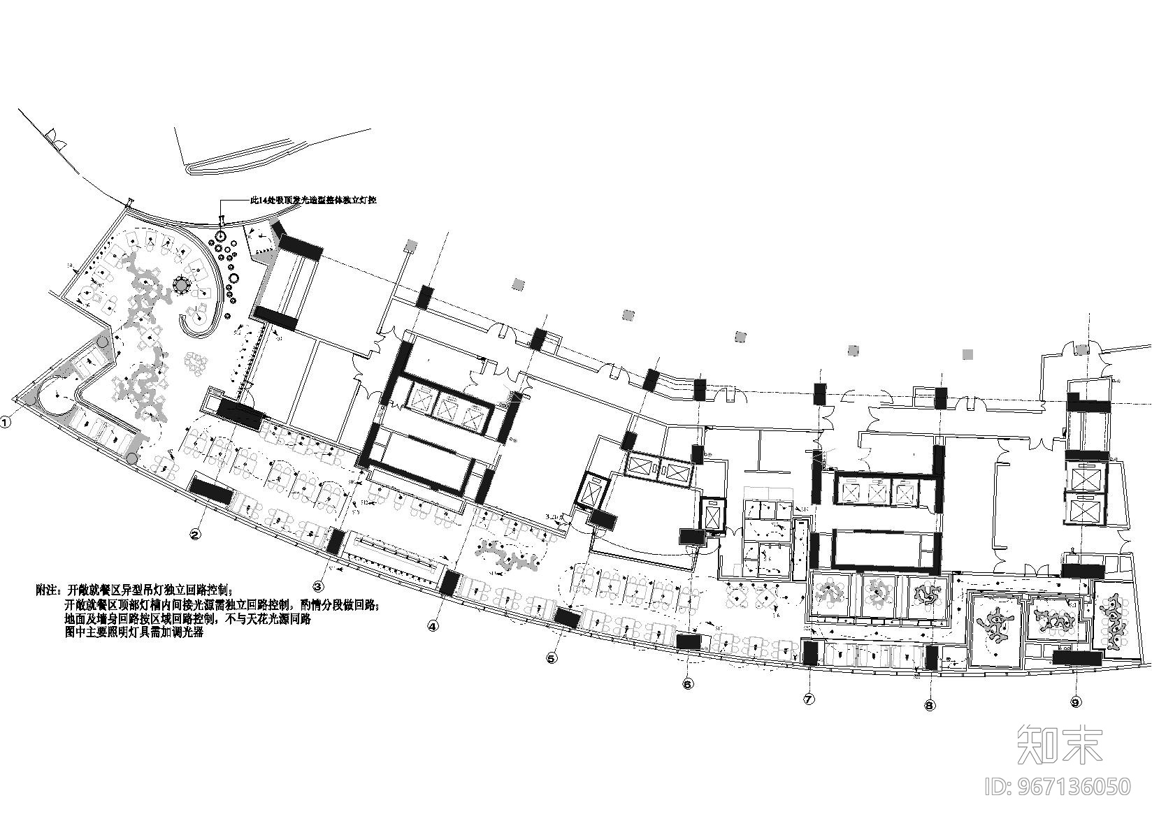 [深圳]鼎悦坊火锅餐厅室内施工图+效果图施工图下载【ID:967136050】