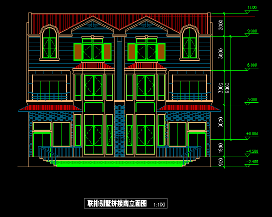 汇景台别墅效果图及dwg施工图下载【ID:149872183】