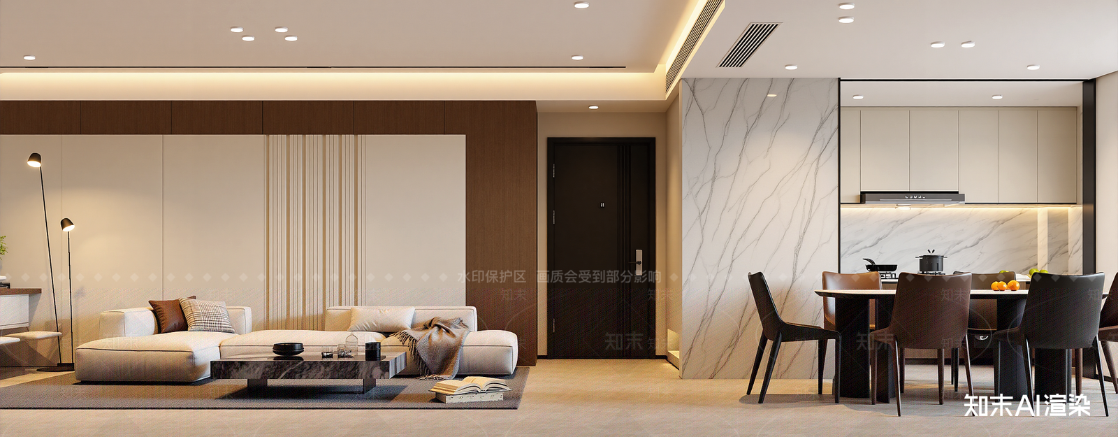 现代客餐厅3D模型下载【ID:1215178776】