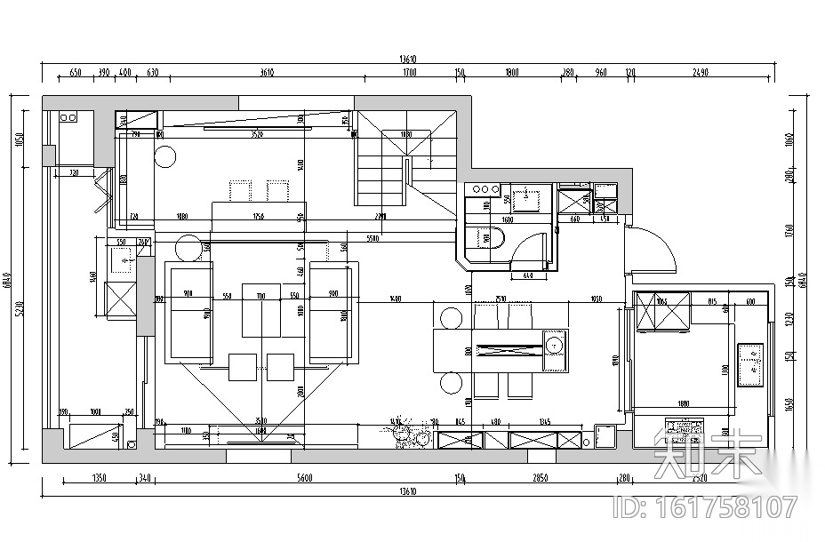 和美家现代二层住宅设计施工图（附效果图）cad施工图下载【ID:161758107】