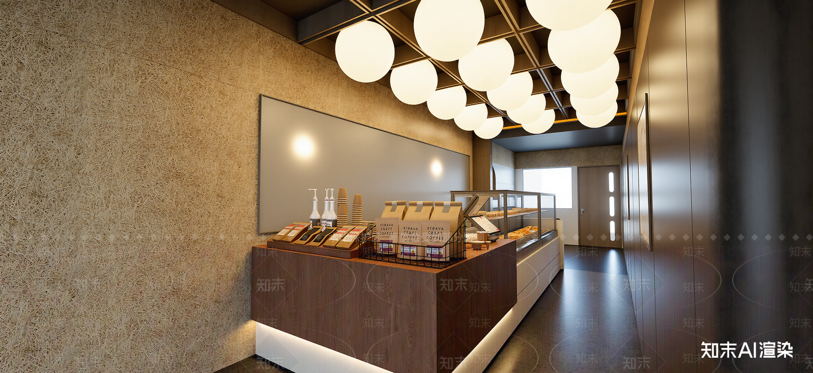 现代咖啡厅SU模型下载【ID:1222254910】